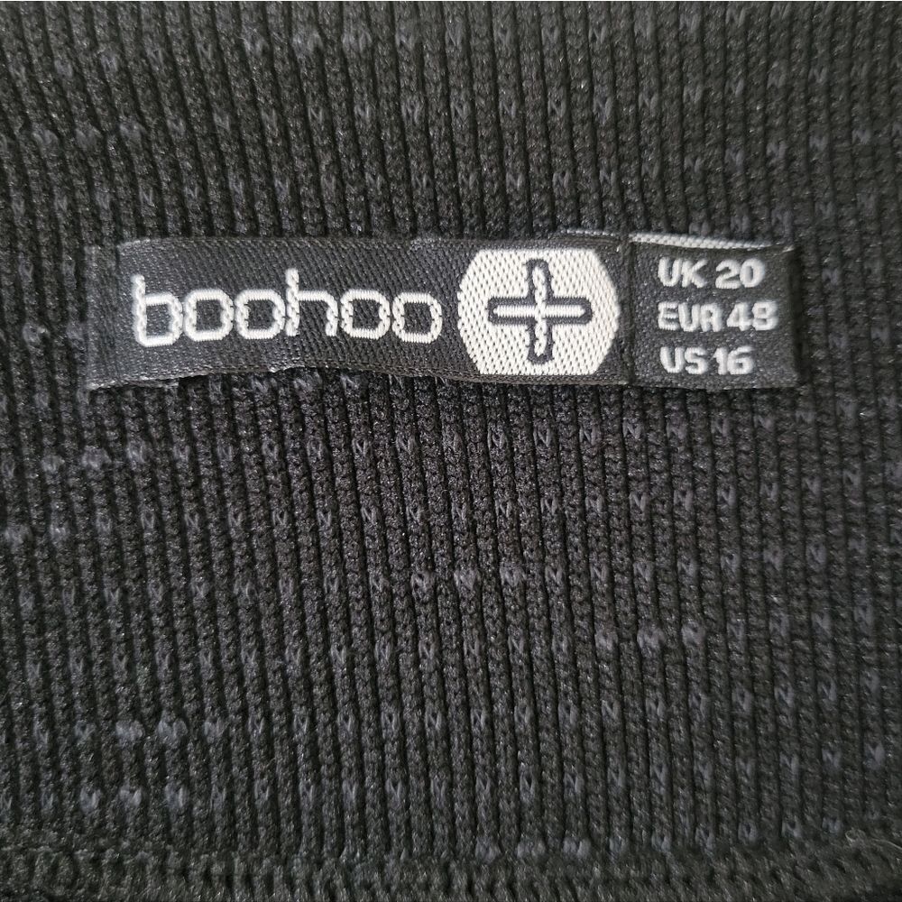 BooHoo Black Gracie Zip-Up Peplum Jacket - Picture 4 of 15